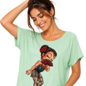 Camisa New Básica Branca 086 DN Carmen Verde Claro
