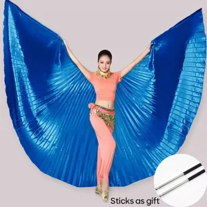 Véu Wings de Ísis Azul dança do ventre
