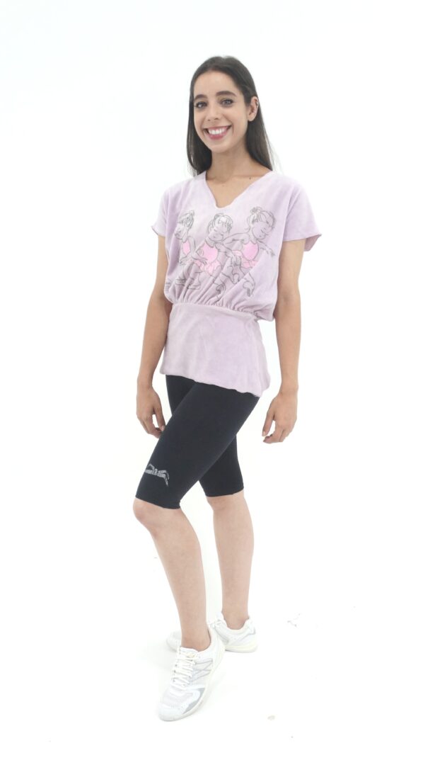 Blusa Plush M/C Rosa - Image 4