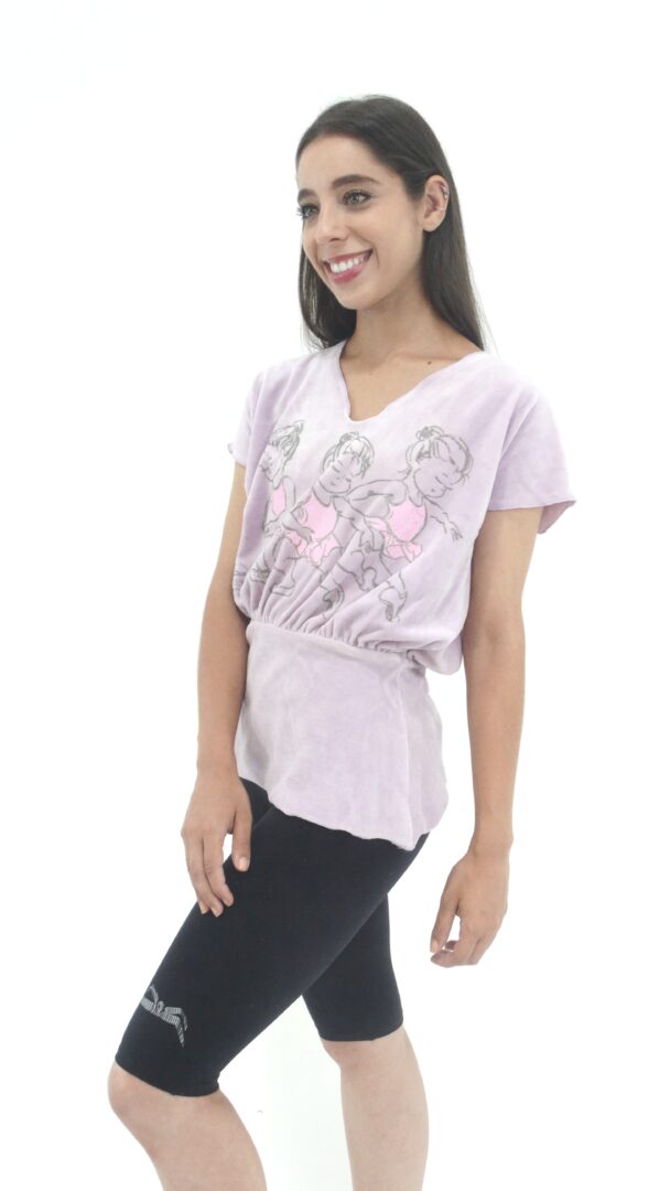 Blusa Plush M/C Rosa - Image 3