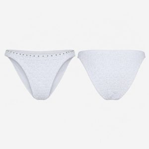 (S) Parte de Baixo de Bikini Women’secret com Aplicações – Branco