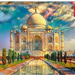 (1000 Peças) Puzzle Educa Taj Mahal Pedro Gavidia 68×48 cm – Multicolor
