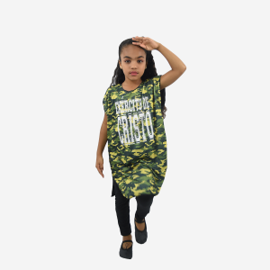Túnica Camuflada Exército de Cristo Infantil