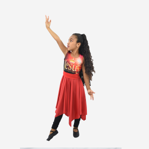 Vestido Rei dos Reis Vermelho Infantil regata