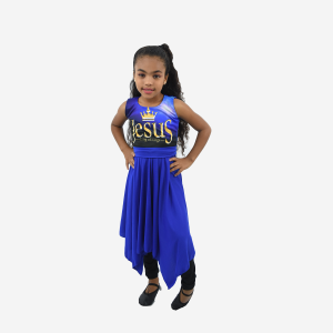 Vestido Rei dos Reis Azul Infantil regata