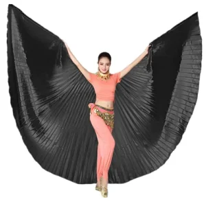 Wings de Ísis cor Preta para Dança do Ventre
