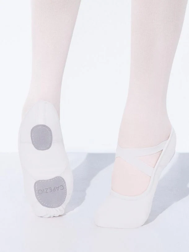 Sapatilhas tecido elástico HANAMI adulto branco Capezio