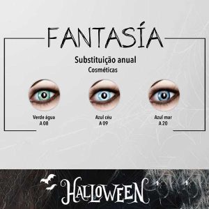Lentes Coloridas Fantasia Halloween (2 lentes)