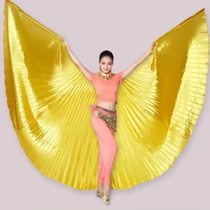 Wings de Ísis Dourado Véu com Varetas