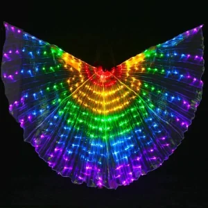 Wings de Ísis com LED para Dança do Ventre